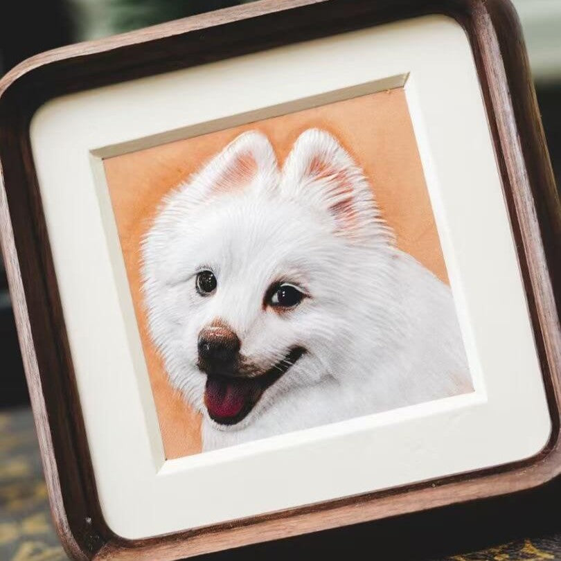 Custom Pet Cowhide Portrait